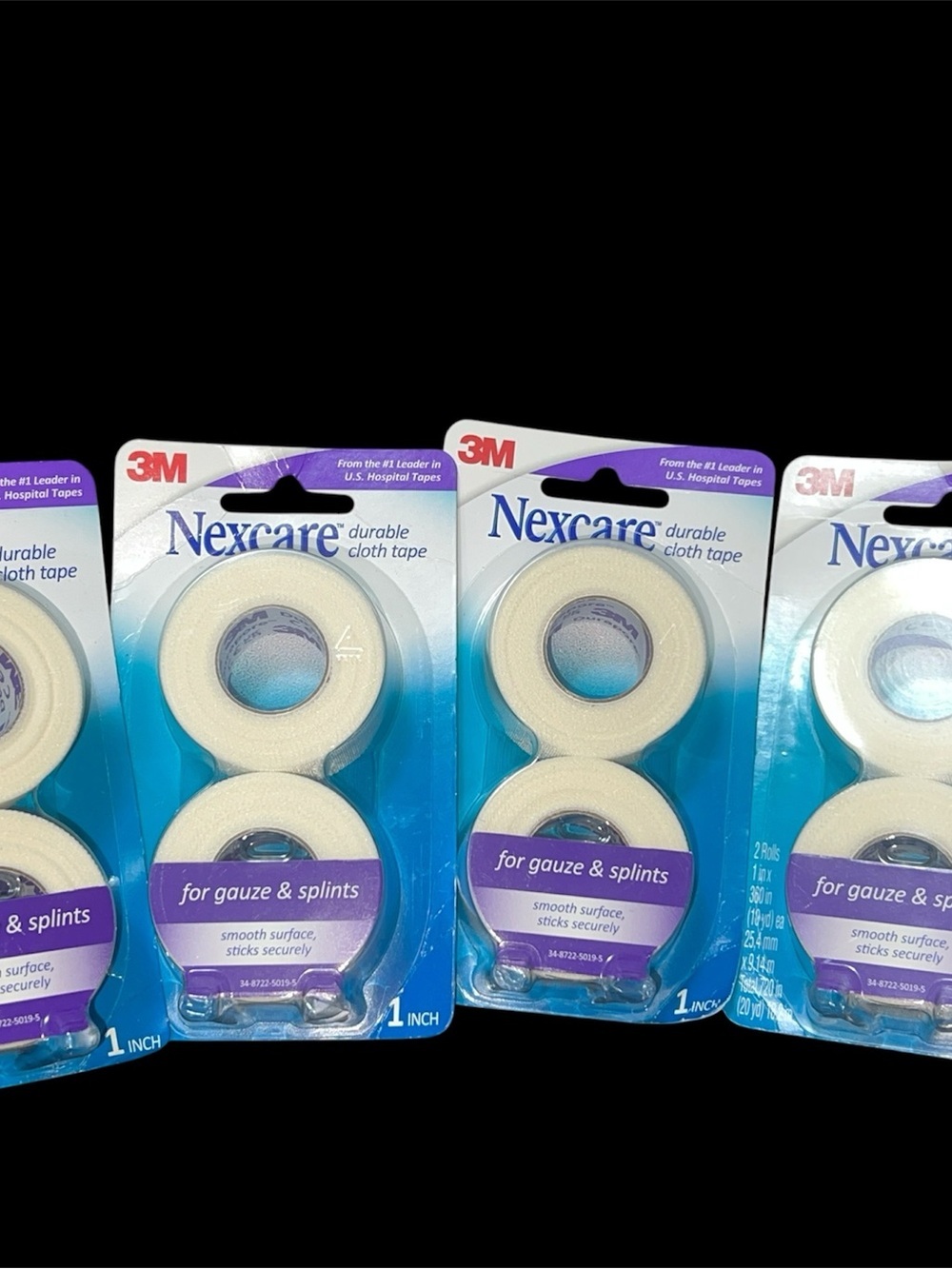 4X-White Durable Cloth Tape for Gauze & Splints - White
